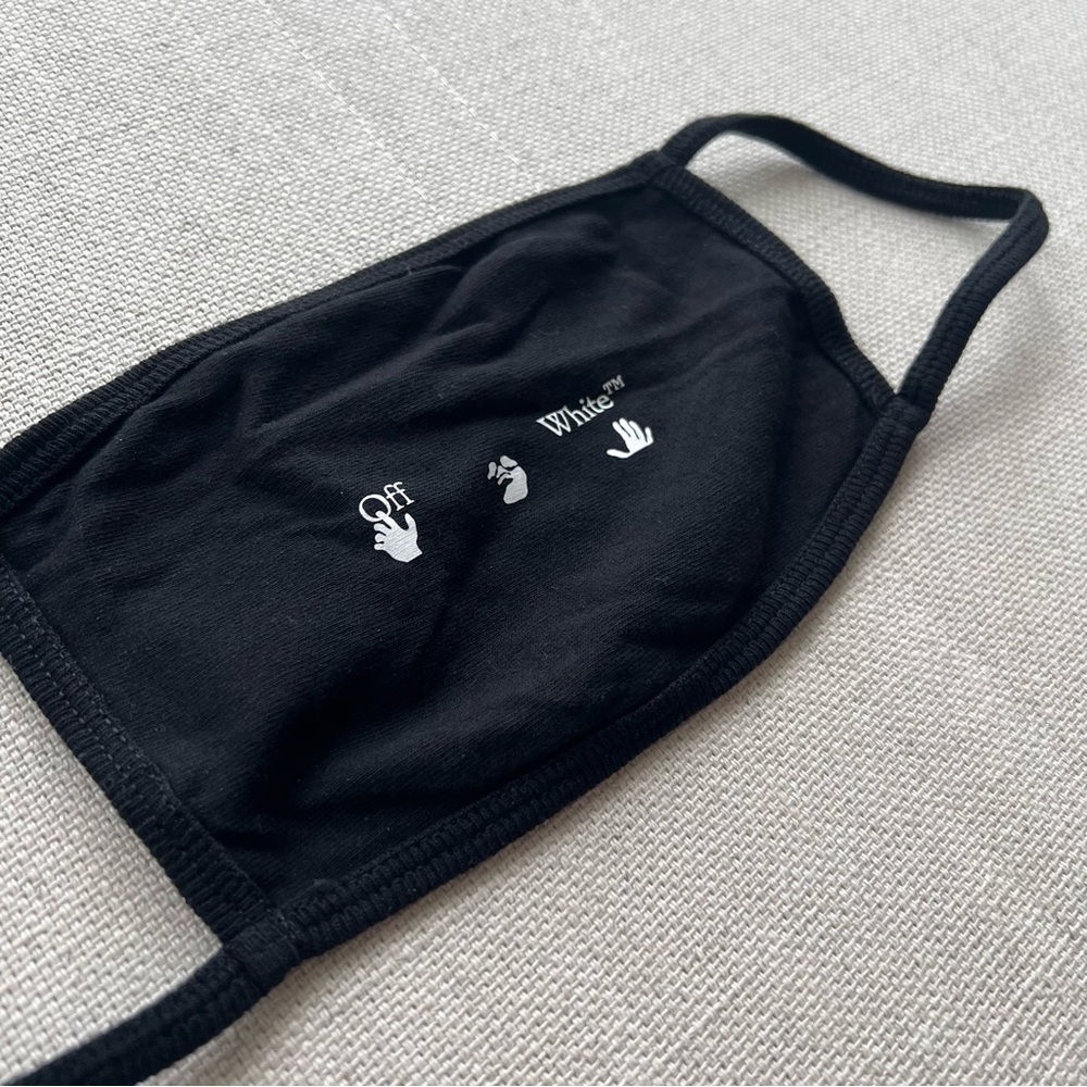 OFF-WHITE Black New Logo Mask - Picture 5 of 7